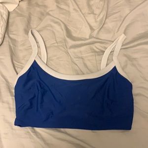 Blue aerie bikini top